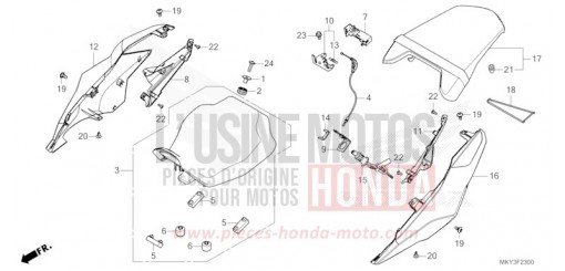 SIEGE/CAPOT ARRIERE CB650RAM de 2021